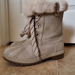 London Fog Milly Boots in winter white beige